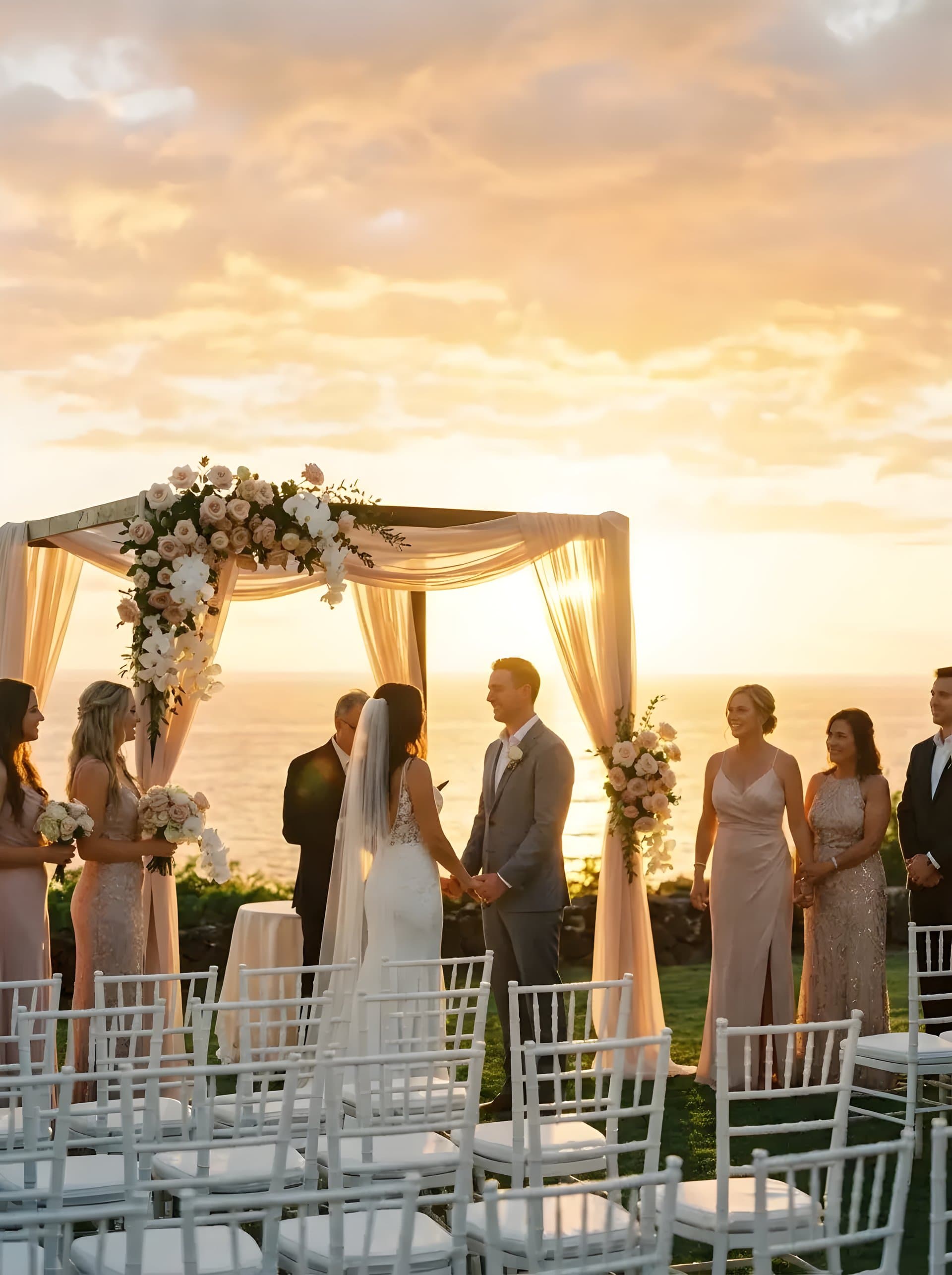 Ocean view luxury wedding venue